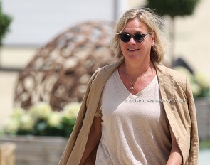 Mariette Sanders- van Gansewinkel at the 2021 European Junior/Young Riders Championships :: Photo © Astrid Appels