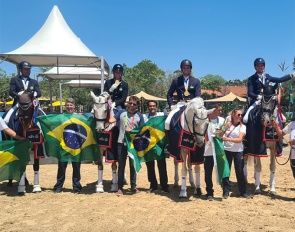 The Brazilian dressage team swept the board at the 2022 South American Games :: Photos © Roberta Prescott