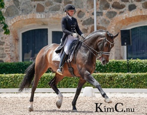 Mette Ubbesen on Cleophas Kazmir at the 2022 CDN Helsingborg :: Photo © Kim C Lundin