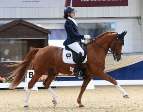 Ireland's Ellen MacDonald on pony Dante Alighieri at the 2022 CDI Keysoe :: Photo © Kevin Sparrow