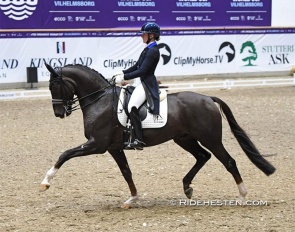 Nanna Merrald Rasmussen and Blue Hors Touch of Olympic L at the 2022 CDI-W Vilhelmsborg :: Photo © Ridehesten