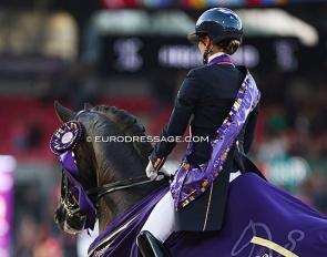 Charlotte Fry and Glamourdale win the 2022 World Championships Dressage in Herning :: Photo © Astrid Appels