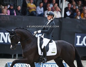 Franka Loos and Racoon at the 2022 World Young Horse Championships in Ermelo :: Photo © Astrid Appels
