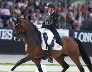 Hesselhoj Donkey Boy at the 2019 World Young Horse Championships :: Photo © Astrid Appels