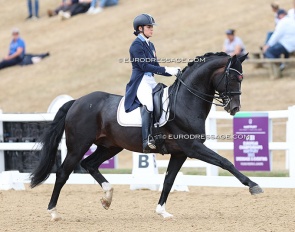 Beatrice Arturi and Daily Deal at the 2022 European Young Riders Championships in Hartpury :: Photo © Astrid Appels