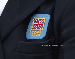 A patch British young riders' team members wear on their tailcoat :: Photo © Astrid Appels