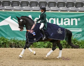 Kristen Ortt and Rita Mae Johnson at the 2022 U.S. Dressage Finals :: Photo © Sue Stickle