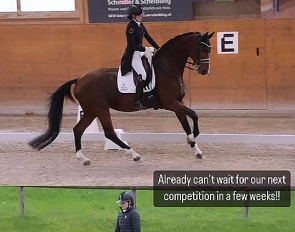 Robynne Graf on Seventh Sky at last weekend's national competition in Switzerland