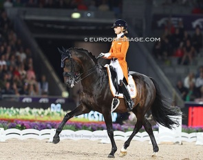 Dinja van Liere and Hermes at the 2022 World Championships Dressage in Herning :: Photo © Astrid Appels