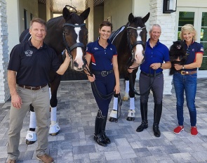 Jeff Friedrich, Sarah and Lee Tubman with Jessica Friedrich at Donato Farms in Wellington, Florida