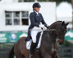 Esther Mortimer competing Linosso at the 2018 CDI Wellington :: Photo © Astrid Appels