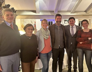 Charles Trolliet, Mariette Withages, Kathrin Kienapfel-Henseleit, Hans-Christian Matthiesen, Raphael Saleh, and Eva van Avermaet at the 2022 IDOC General Assembly in Kronberg/Frankfurt