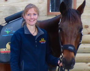 Dr. Fiona Mead with Rocky, who came to her at age 9 as a discard horse. Overfaced in show jumping he had developed sacroiliac issues and severe head flicking. Mead rehabilitated him.
