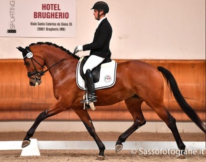 Nelson Ramos Aleluia and Happy Days di Fonteabeti at the 2022 Italian Young Horse Championships in Ornago :: Photo © Sassofotografie.it