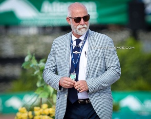 American dressage judge Michael Osinski at the 2022 Palm Beach Dressage Derby :: Photo © Astrid Appels