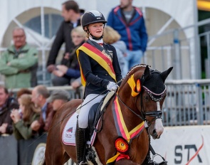 Sophie Duen and Cosmo Royale at the 2019 Bundeschampionate :: Photo © Stefan Lafrentz