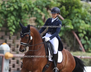 Kristina Leonova and Real Life at the 2019 European Junior Riders Championships :: Photo © Astrid Appels
