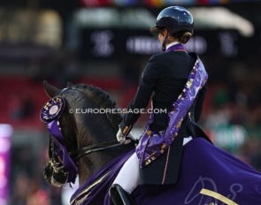 Charlotte Fry and Glamourdale win the 2022 World Championships Dressage in Herning :: Photo © Astrid Appels