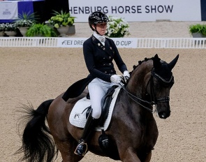 Carina Cassoe Kruth and Heiline's Danciera at the 2023 CDI-W Gothenburg :: Photo © Filip Jenå