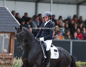 Beth Bainbridge and Blue Hors Zackorado at the 2022 World Young Horse Championships in Ermelo :: Photo © Astrid Appels
