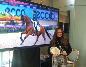 Abi Lyle, recipient of the  The Irish Field Dressage Rider of the Year award for 2022