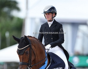 Morgan Barbançon and Habana Libre A at the 2023 CDI-W Palm Beach Derby :: Photo © Astrid Appels