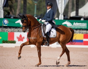 Tinne Vilhelmson-Silfven and Hyatt at the 2023 CDI Wellington :: Photo © Lily Forado