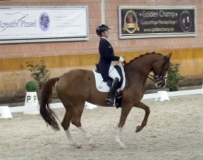 Isabell Werth and Deneuve at the 2023 CDN Wickrath :: Photo screen capture
