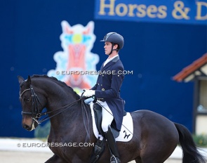 William Matthew on Freischütz in the 2023 Louisdor Cup qualifier held at the CDI Hagen :: Photo © Astrid Appels