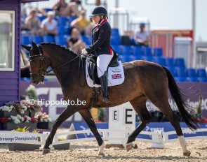 British paralympian Natasha Baker on Keystone Dawn Chorus at the 2022 World Para Dressage Championships :: Photo © Hippofoto.be