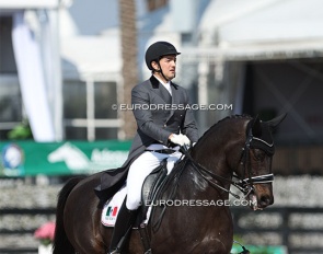 Mexican Carlos Maldonado on Frans at the 2023 Palm Beach Dressage Derby CDI :: Photo © Astrid Appels