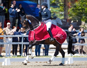 Justina Vanagaite and Nabab win the Central European League world cup qualifier in Parnu, Estonia :: Photo © Kylli Tedre