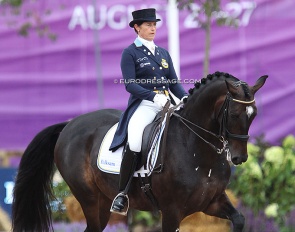 Tinne Vilhelmson-Silfvan on Paridon Magi at the 2017 European Championships in Gothenburg :: Photo © Astrid Appels