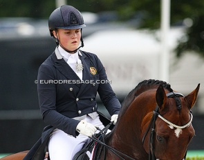 Helena Liholt Gulli at the 2017 European Young Riders Championships :: Photo © Astrid Appels