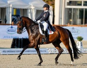 Diana Porsche and Douglas competed in Hagen at the 2021 European Under 25 Championships :: Photo © Stefan Lafrentz