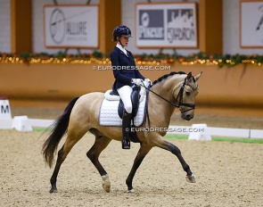 Nina van Rooij and Le Formidable at their CDI debut at the 2022 CDI Kronenberg Indoor :: Photo © Astrid Appels - no reproduction allowed