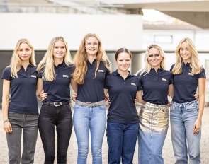 Laura Laustsen (SWE), Nina zur Lage (GER), Leonie Koch (GER), Emma Grandits (SUI), Jette de Jong (BEL) and Capri Marie Raum (GER) :: Photo © CHIO Aachen