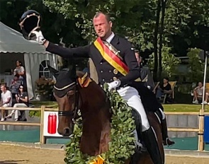 Hendrik Lochthowe and Bricco Barone win the 2023 German Professional Dressage Riders Championships :: Photo © Berufsreiter