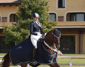Valentina Remold and Fraulein Auguste MJ at the 2023 Italian Dressage Championships