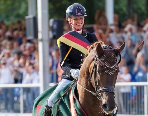 Mareike Mimberg and San to Alati win the 2022 Bundeschampionate Photo © Stefan Lafrentz
