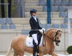 Camille Ossieur and Gluckspilz WF at the 2023 CDI Aachen Festival 4 Dressage :: Photo © Astrid Appels