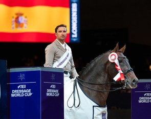 Jose Daniel Martin Dockx and Malagueno Lxxxiiii thrilled the home crowd with a superb victory at the fourth leg of the FEI Dressage World Cup™ 2023/2024 Western European League in Madrid (ESP) :: Photos © Thomas Reiner