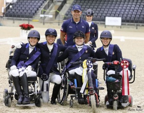 The U.S. Para Dressage Team at the 2023 CPEDI Tryon :: Photo © Sharon Packer