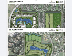 The houses Team Bellissimo propose to build, partly where the Global Dressage Festival is now being held