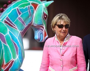 Elke Ebert, president of the ground jury for the juniors at the 2024 North American Youth Championships :: Photo © Astrid Appels