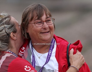 Former Danish youth team captain Janne Møller Jensen at the 2022 European Junior/Young Riders Championships :: No photo on file yet of Andreasen :: Photo © Astrid Appels
