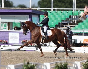 Demi Haerkens and Daula at the 2022 World Championships in Herning :: Photo © Astrid Appels