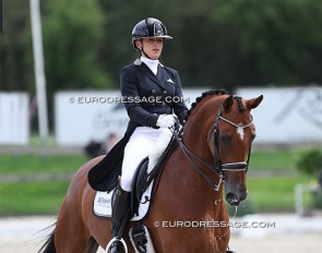 Marlies van Baalen and Hulana T at the 2023 CDI Kronenberg in July :: Photo © Astrid Appels