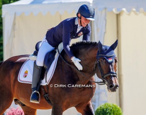 Ildiko Fonyodi and Bojengel at the 2023 European Para Dressage Championships in Riesenbeck :: Photo © Hippofoto