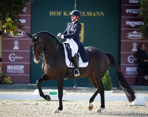 Diana Porsche and Dahoud at the 2023 CDI Hagen last September, at the start of their autumn-winter campaign :: Photo © Astrid Appels